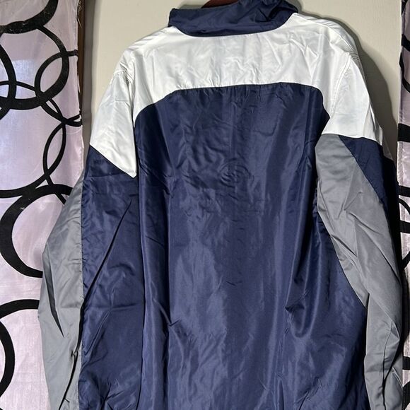 NFL Mens L Weather Full Zip Up Hoodie Jacket Navy - Picture 14 of 14